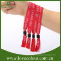 Braceletes de tecido personalizado wristbands tecido para o evento